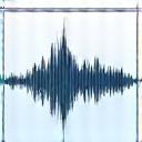 Audio waveform mastering icon