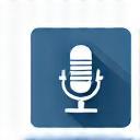 Podcast recording headset icon